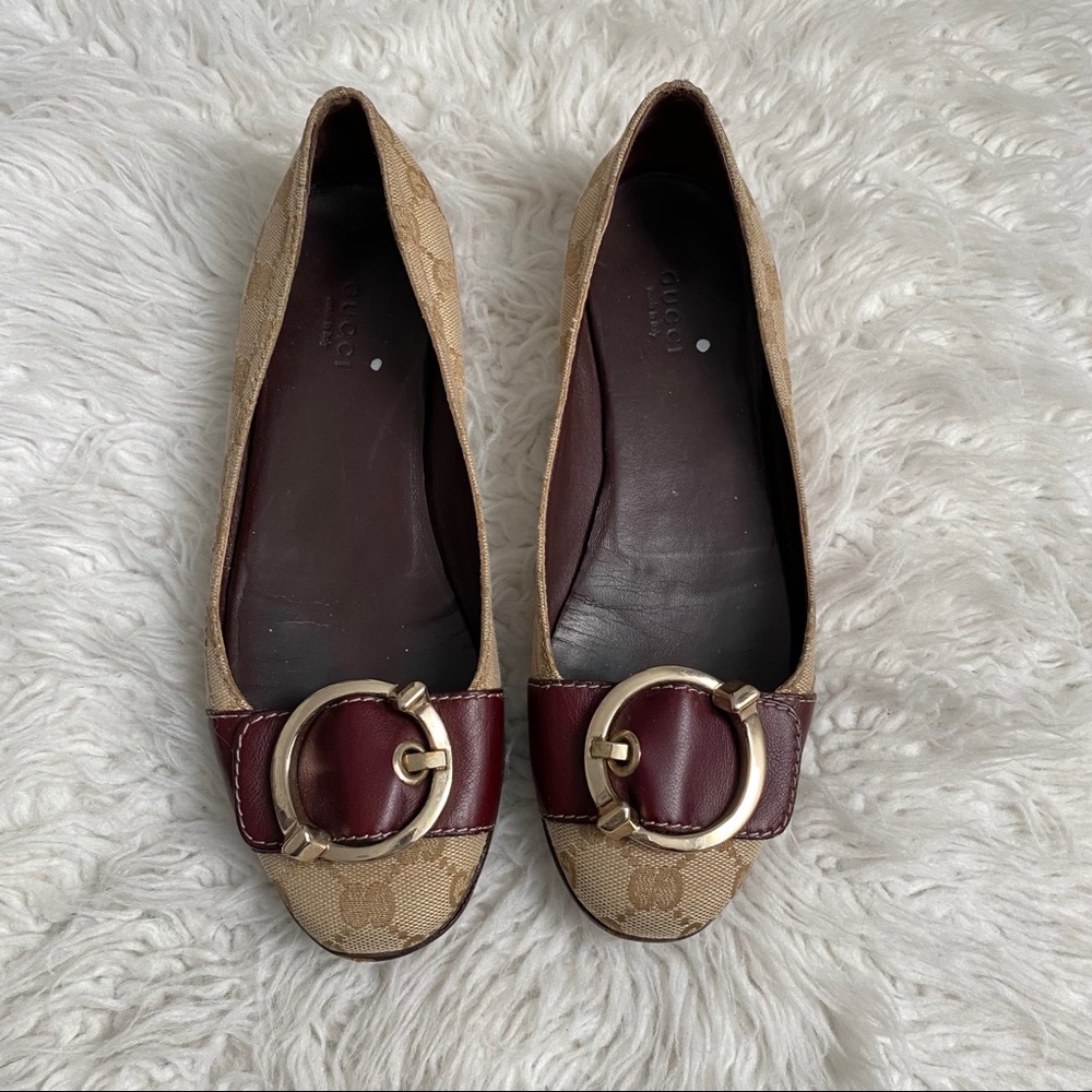 Gucci Monogram Flats